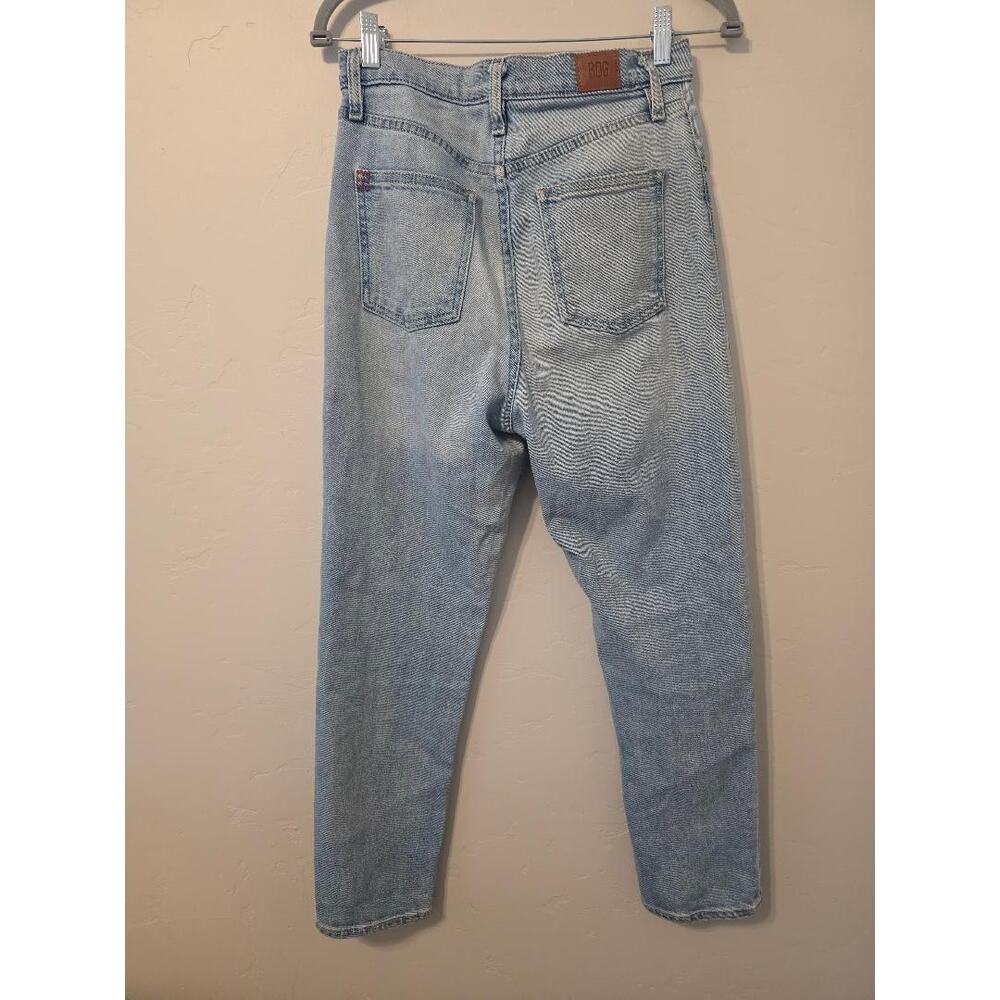 BDG Urban Outfitters High Rise Girlfriend Jeans 29 Cropped Light Wash - Picture 2 of 5